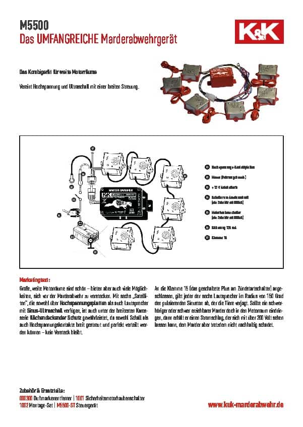 Produktdatenblatt M5500