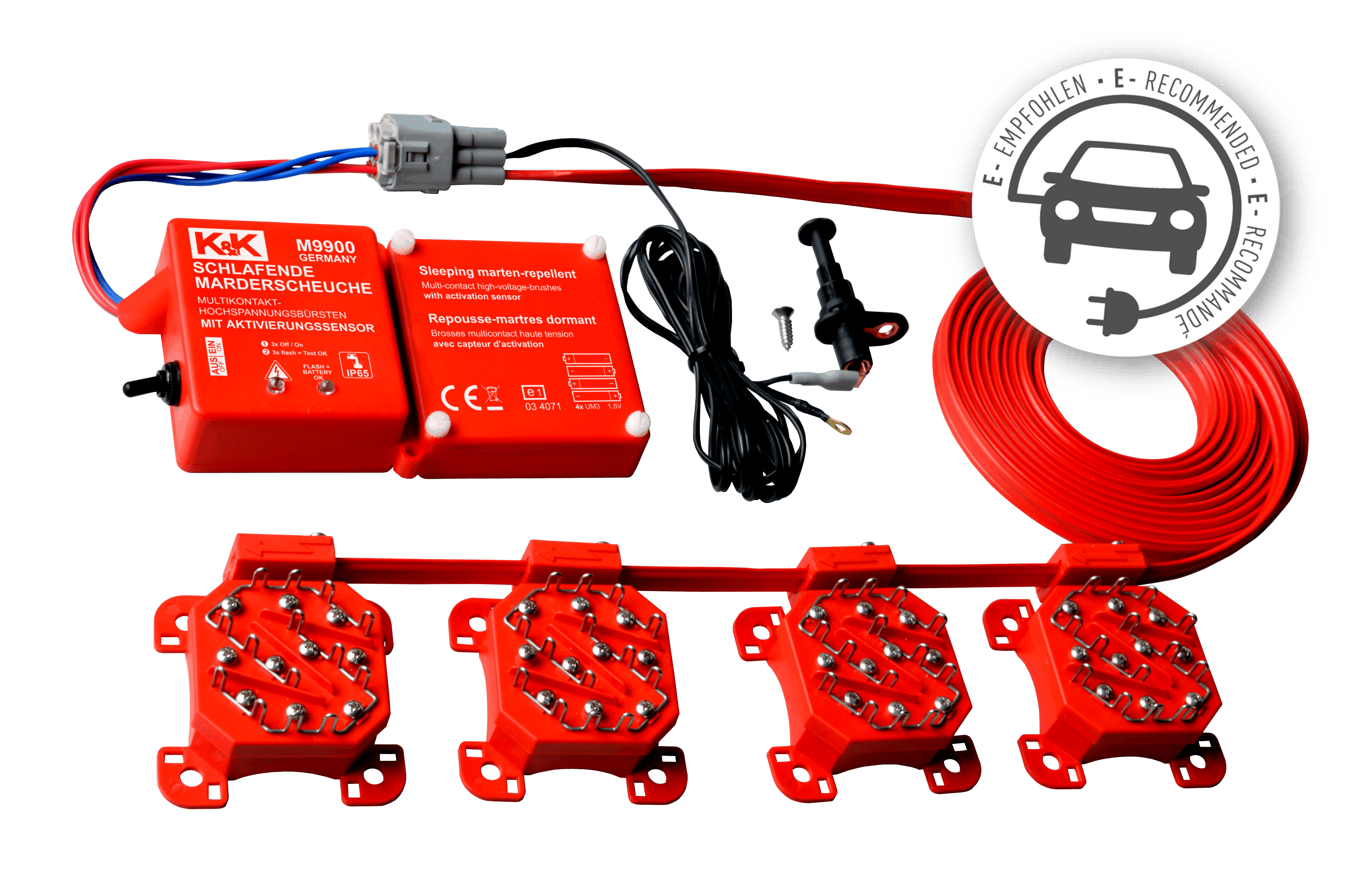 K&K Marderabwehrgerät M8000 Batterie Marderschutz Ultraschall